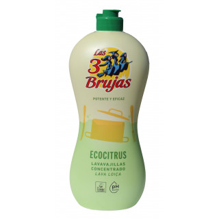 Lavavajillas Las 3 Brujas Concentrado Citrus Ecolabel 750 ml.