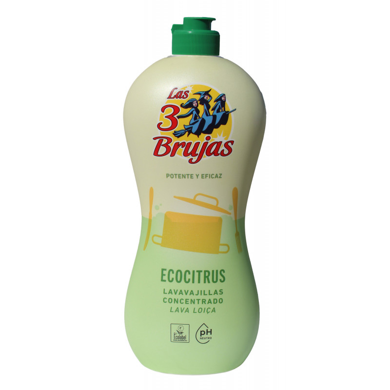 Las 3 Brujas Lavavajillas Concentrado Citrus Ecolabel 750 ml