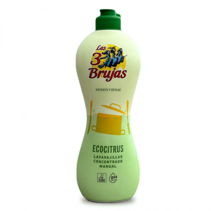 Lavavajillas Las 3 Brujas Concentrado Citrus Ecolabel 500 ml.