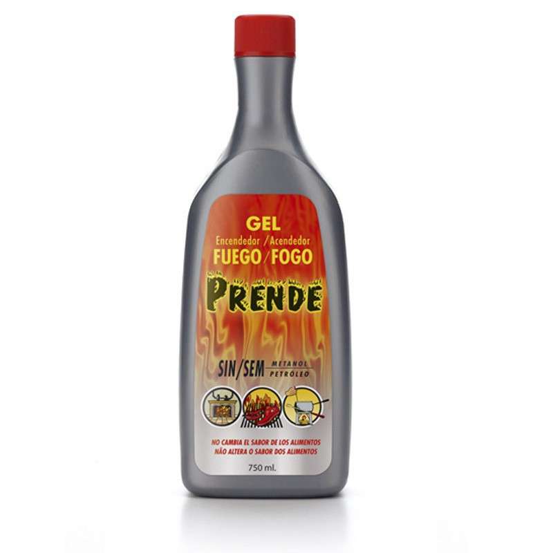Prende Gel encendedor de fuego 750 ml.